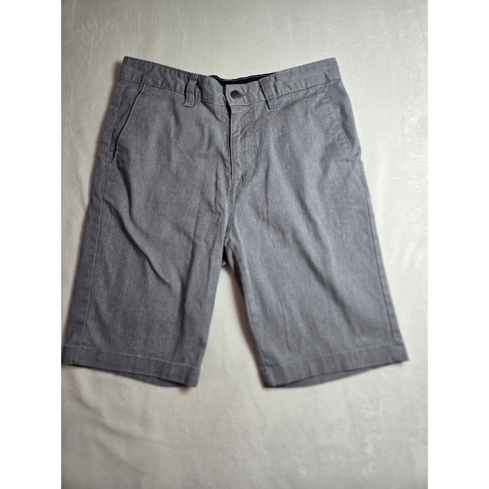 Volcom Frickin Modern Stretch Shorts Mens 32 Heather Grey Chino Skater